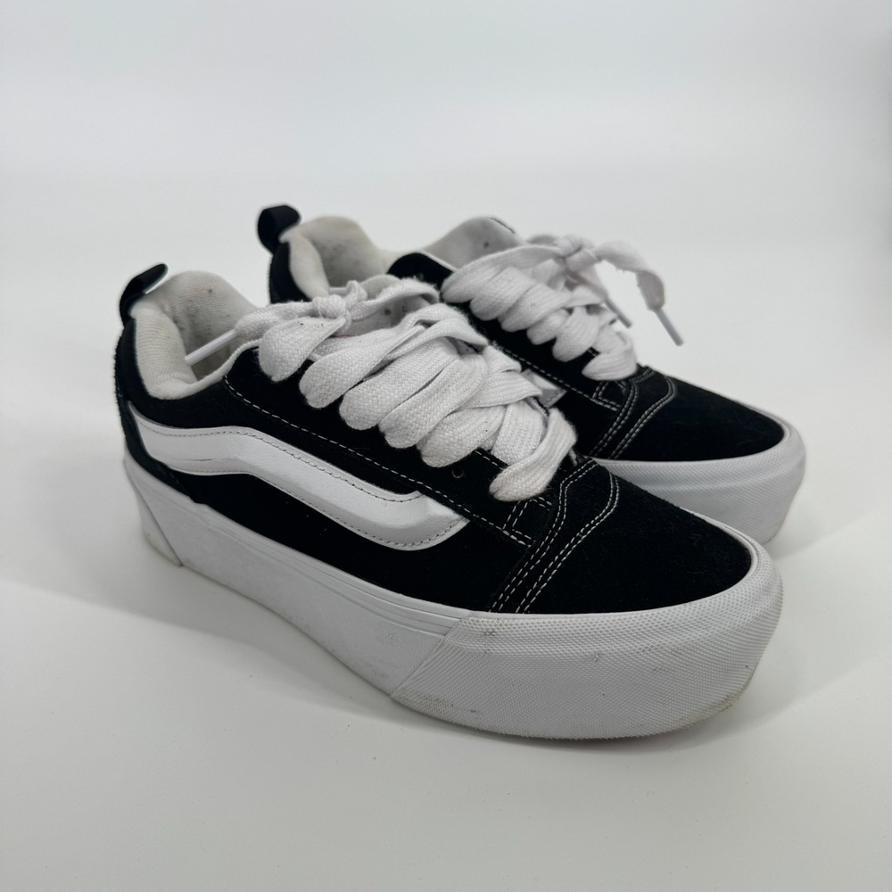Vans Knu Stack Women's Size 8.0 US Sneakers Canvas Black Casual 721356